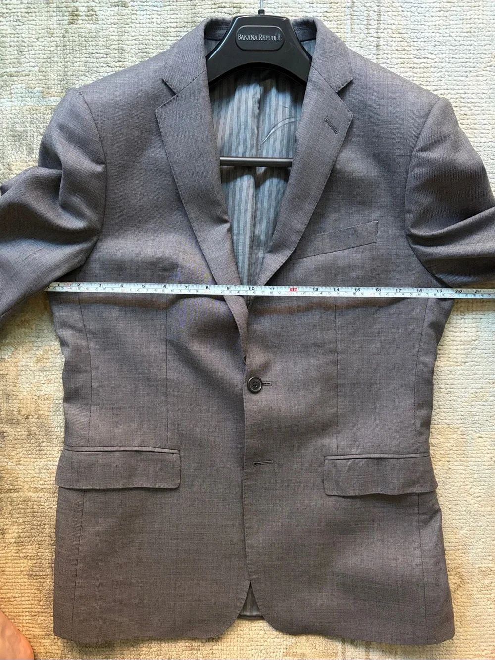 Banana Republic Men’s Trabaldo Togna Slim Wool Suit 38R Jacket 31x30 Pants - Picture 5 of 10